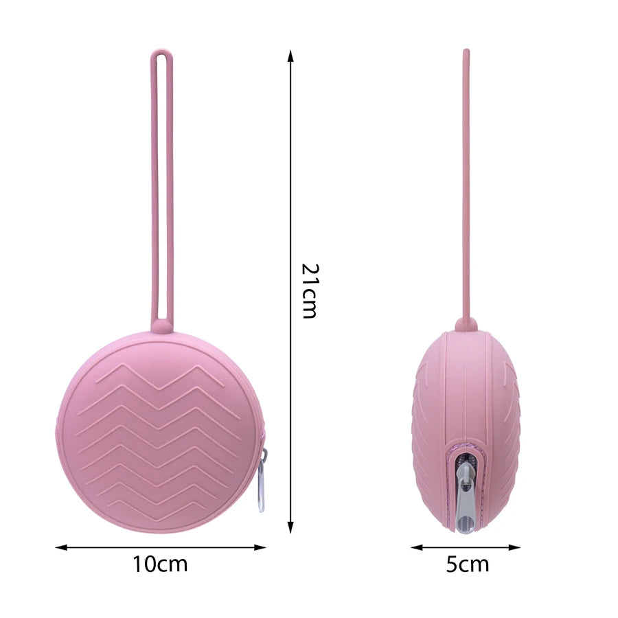 Silicone Baby Pacifier Holder Case – Food-Grade Soother Container Box & Pouch for Newborn Teat Accessories