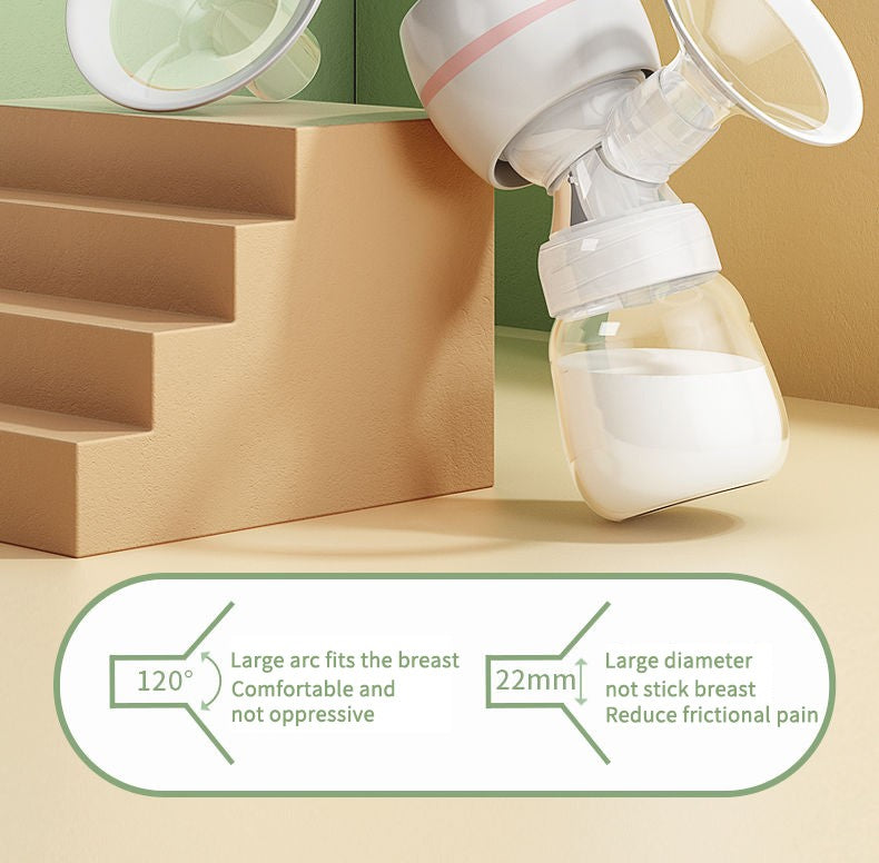 Dr.Isla MB6 Electric Breast Pump – Portable USB Rechargeable Milk Pump with Massage & Suction Modes, 100ml Bottle Included