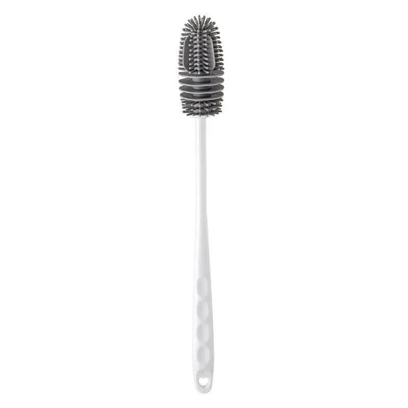Long Handle Silicone Bottle Brush – Durable Cup & Glass Cleaner for Kitchen and Thermos