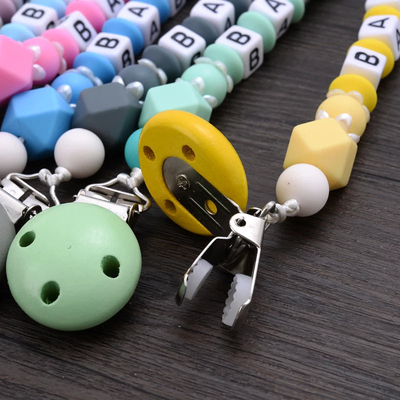New Baby Crown Pacifier Clip – Handmade Silicone Pacifier Chain & Teething Nipple Holder | BPA-Free Toddler Chew Toy Accessory