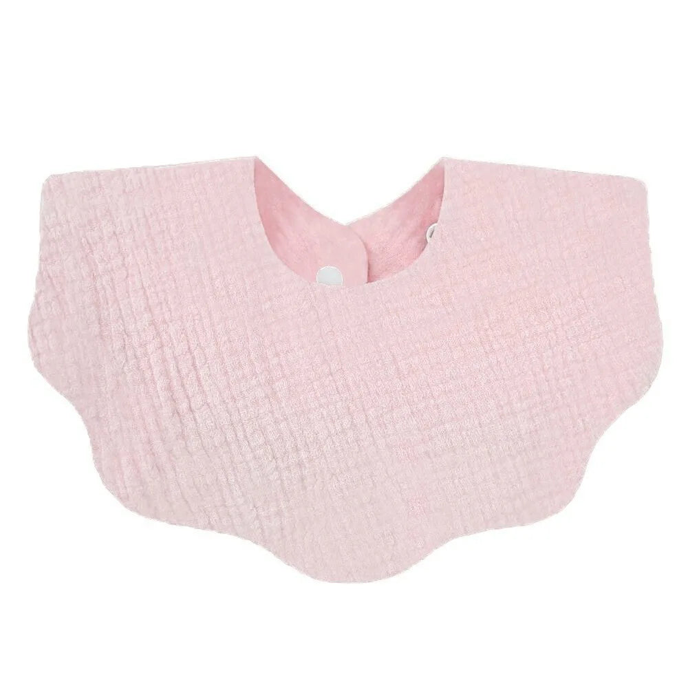 1pc Cotton Baby Bib – Soft Absorbent Bandana Bib & Burp Cloth | Solid Color Feeding & Drool Towel for Newborns (Unisex 0–1Y)