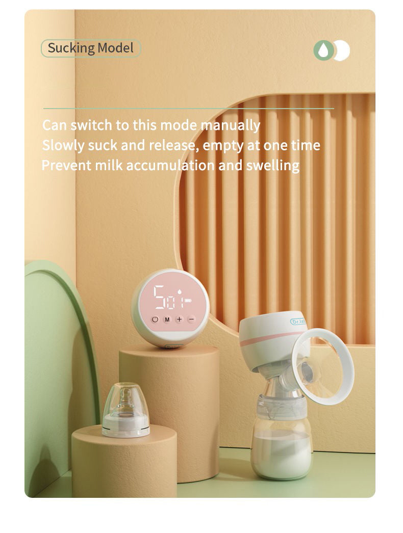 Dr.Isla MB6 Electric Breast Pump – Portable USB Rechargeable Milk Pump with Massage & Suction Modes, 100ml Bottle Included