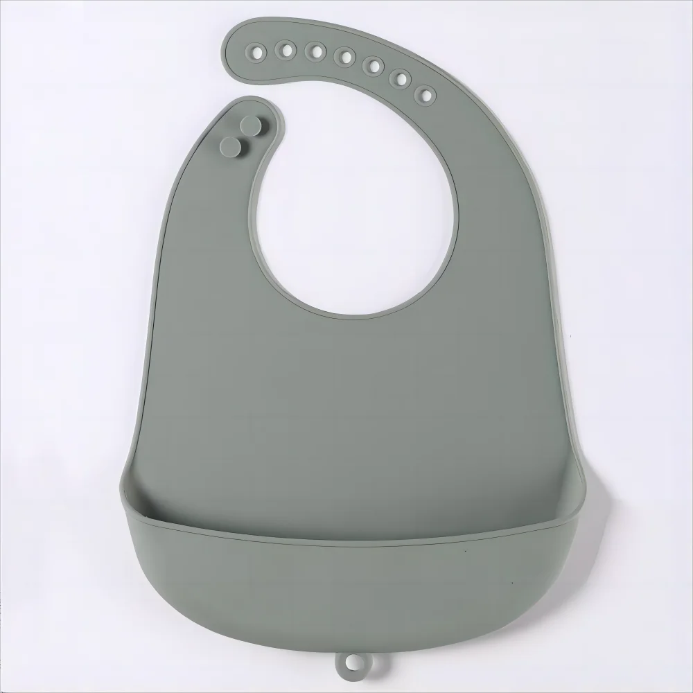 Food-Grade Silicone Baby Bibs – Waterproof, Easy-to-Clean Feeding & Drool Towels | BPA-Free, Adjustable Soft Bibs for Infants & Toddlers