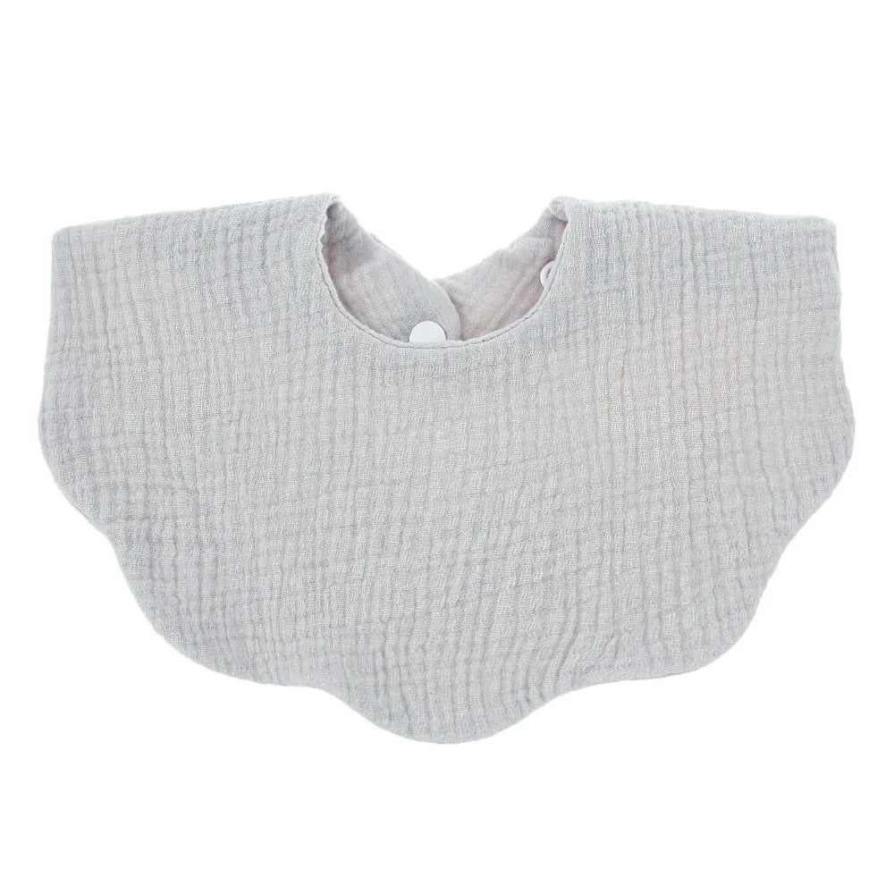 1pc Cotton Baby Bib – Soft Absorbent Bandana Bib & Burp Cloth | Solid Color Feeding & Drool Towel for Newborns (Unisex 0–1Y)