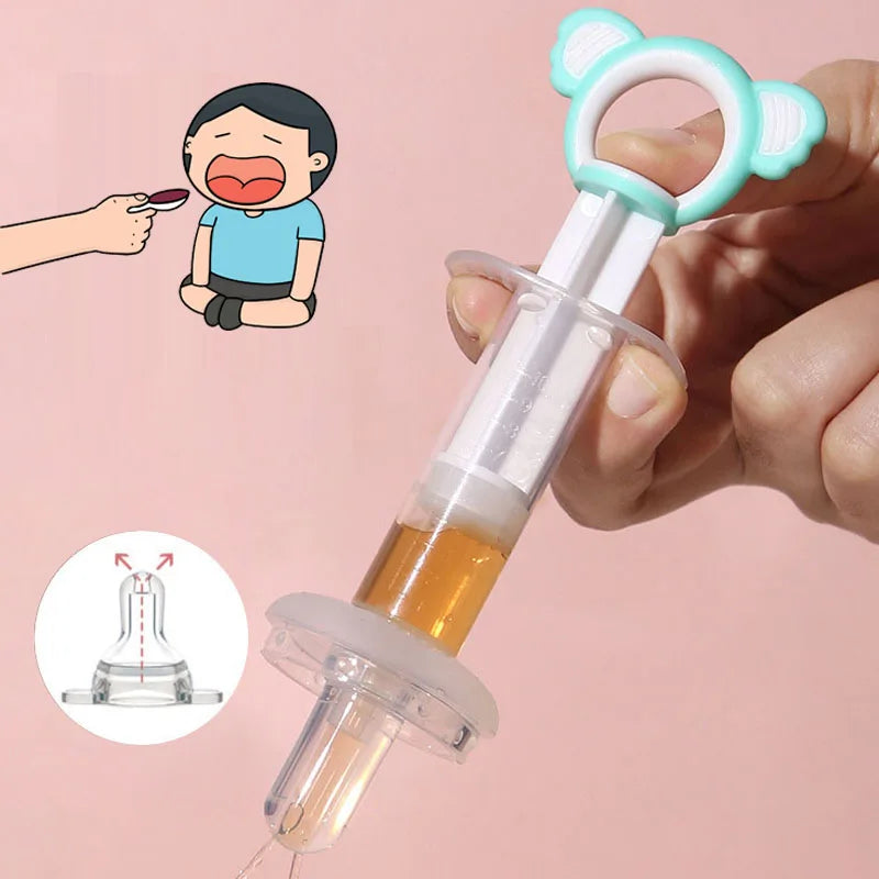 Baby Medicine Feeder Needle Feeder – BPA-Free Food Grade Squeeze Dropper Dispenser | Anti-Choke Pacifier Style Medicine Dropper for Infants & Toddlers (3M+)