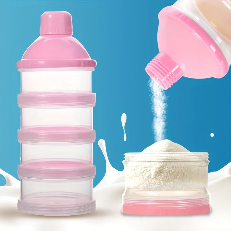 Dr.isla Baby Milk Powder Dispenser – 5-Layer Portable Formula Container, BPA-Free Food Storage Box