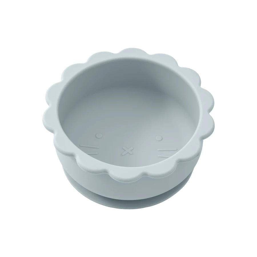 1PC Baby Silicone Bowl – Cute Cartoon Lion Shape Suction Feeding Bowl | BPA-Free Baby Tableware for Food Storage & Self-Feeding Training