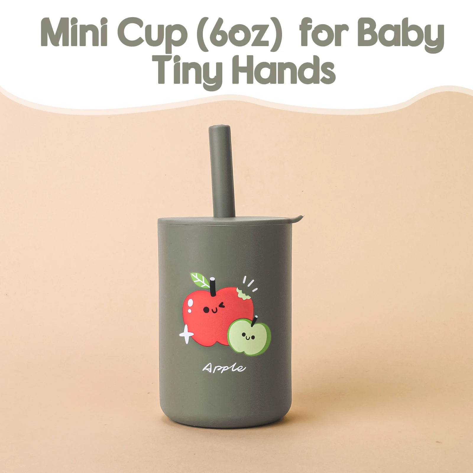 Baby Silicone Training Straw Cup – 150ml Leakproof Toddler Sippy Cup, BPA Free Cartoon Learning Water Bottle
