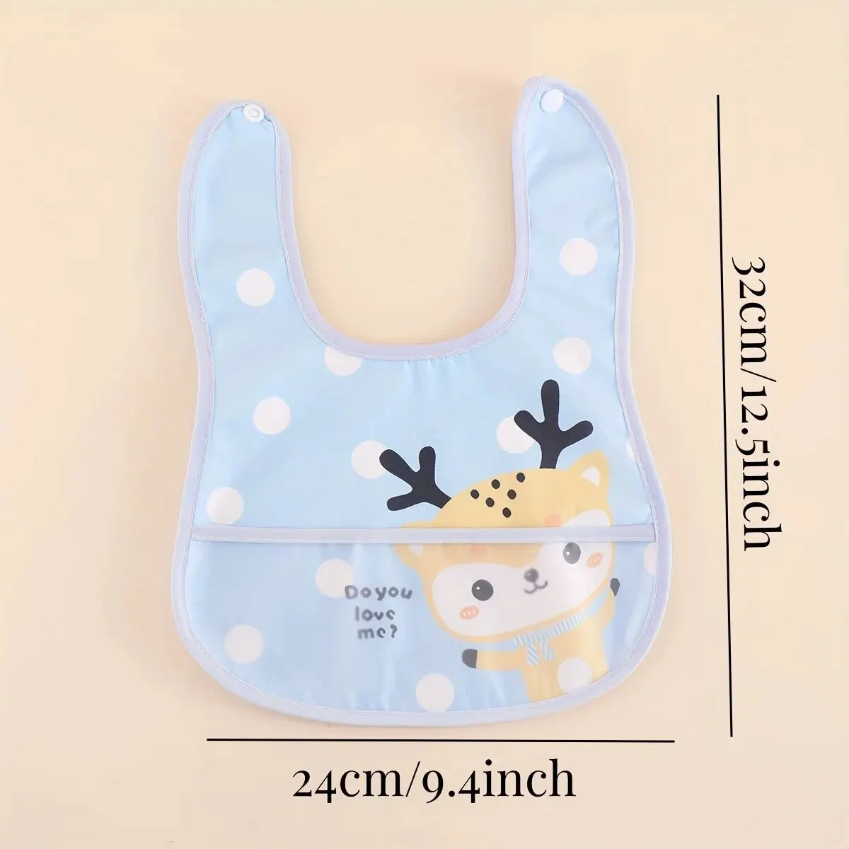5PCS Cartoon Animal Baby Bibs – Waterproof Feeding Aprons for Boys & Girls | Adjustable Toddler Saliva Bibs