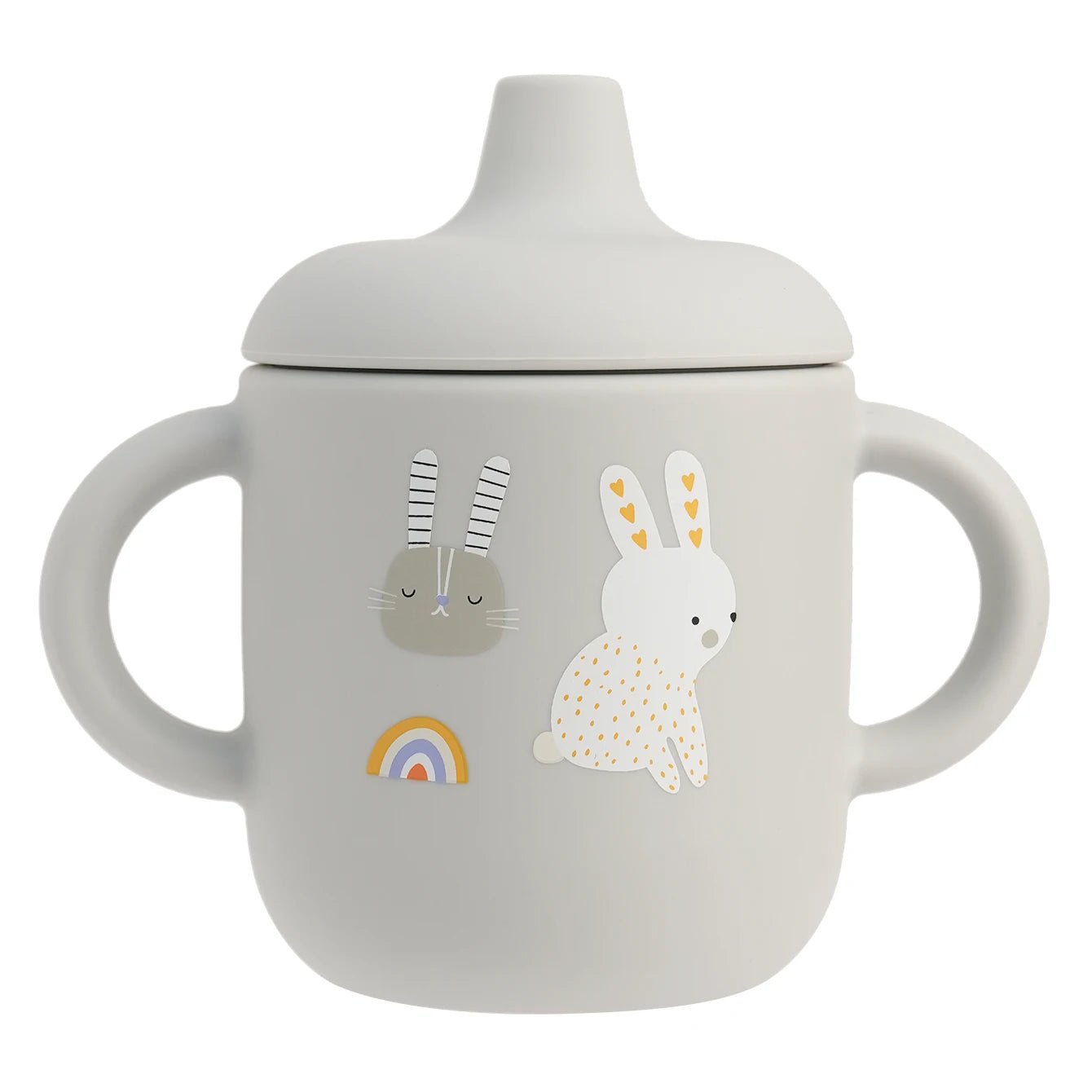 Cartoon Silicone Baby Feeding Cup – BPA Free Leakproof Training Cup with Handles | Travel-Friendly & Dishwasher Safe Baby Drinkware