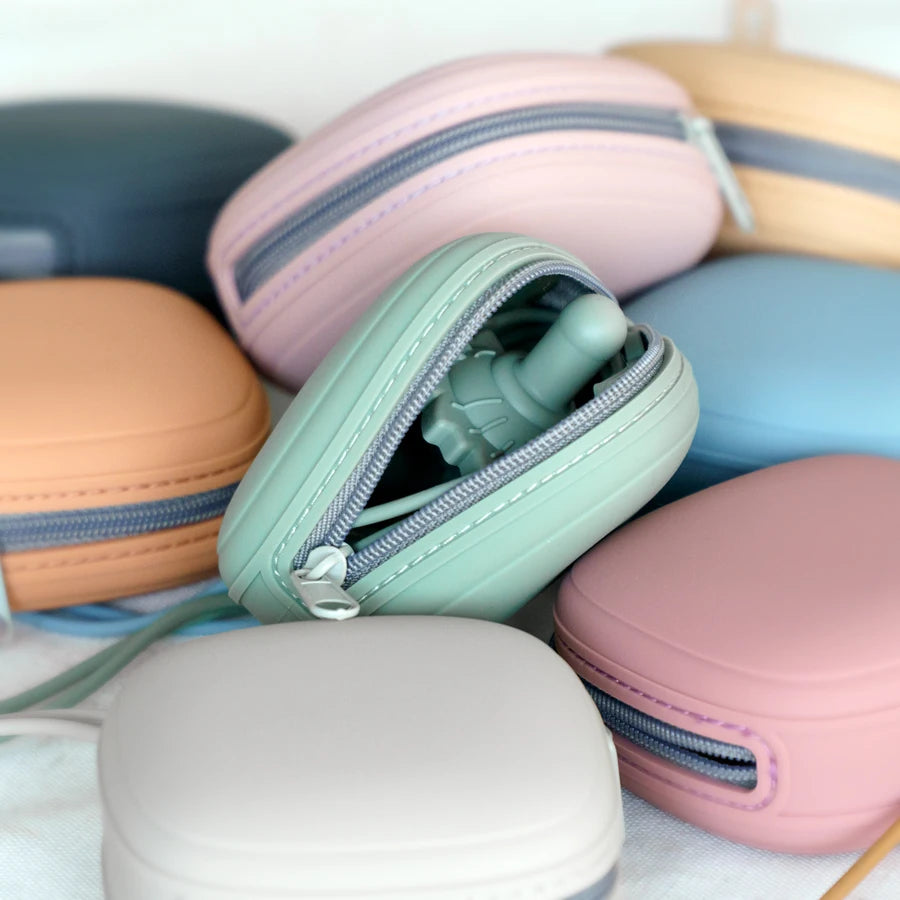 Baby Pacifier Holder Case – Portable Zipper Pacifier Box | Food-Grade Nipple Container for Soothers & Nursing Accessories