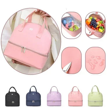 Double-Layer Breast Milk Cooler Bag – Portable Insulated Maternity Storage Bag for Pumping & Fresh Preservation