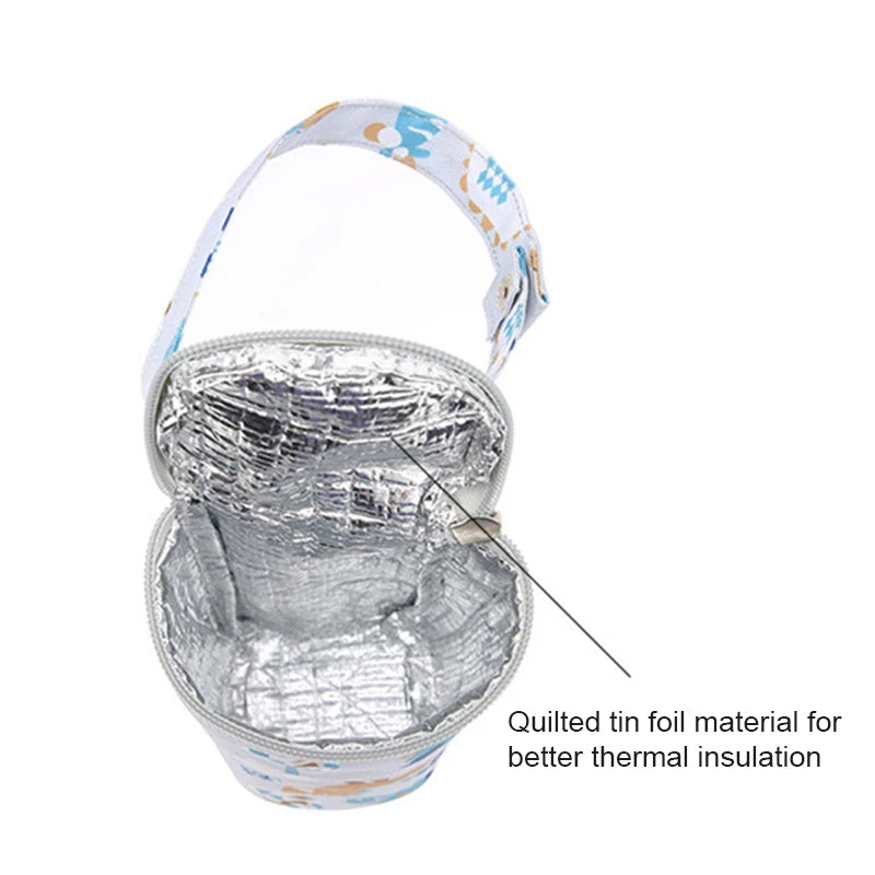 Portable Baby Bottle Thermal Bag – Waterproof Insulated Feeding Cup Holder | Travel-Friendly Food & Milk Warmer Pouch