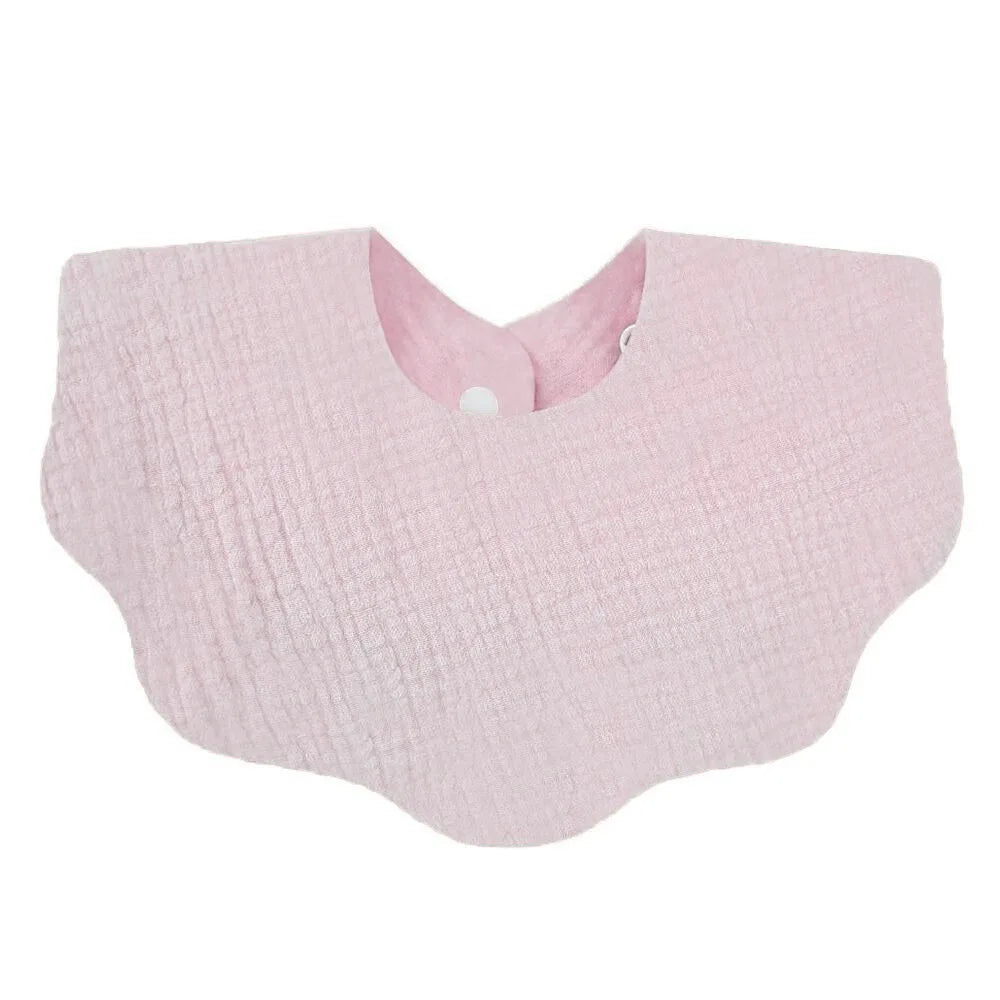1pc Cotton Baby Bib – Soft Absorbent Bandana Bib & Burp Cloth | Solid Color Feeding & Drool Towel for Newborns (Unisex 0–1Y)