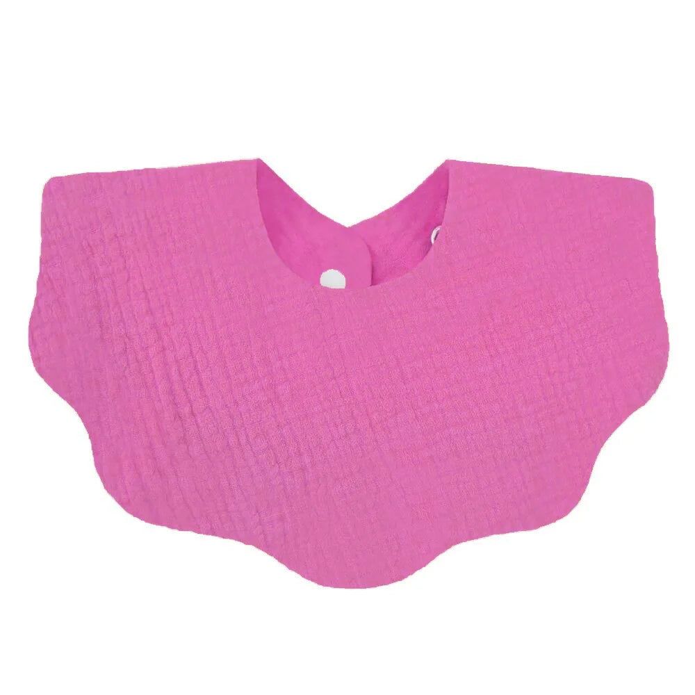 1pc Cotton Baby Bib – Soft Absorbent Bandana Bib & Burp Cloth | Solid Color Feeding & Drool Towel for Newborns (Unisex 0–1Y)