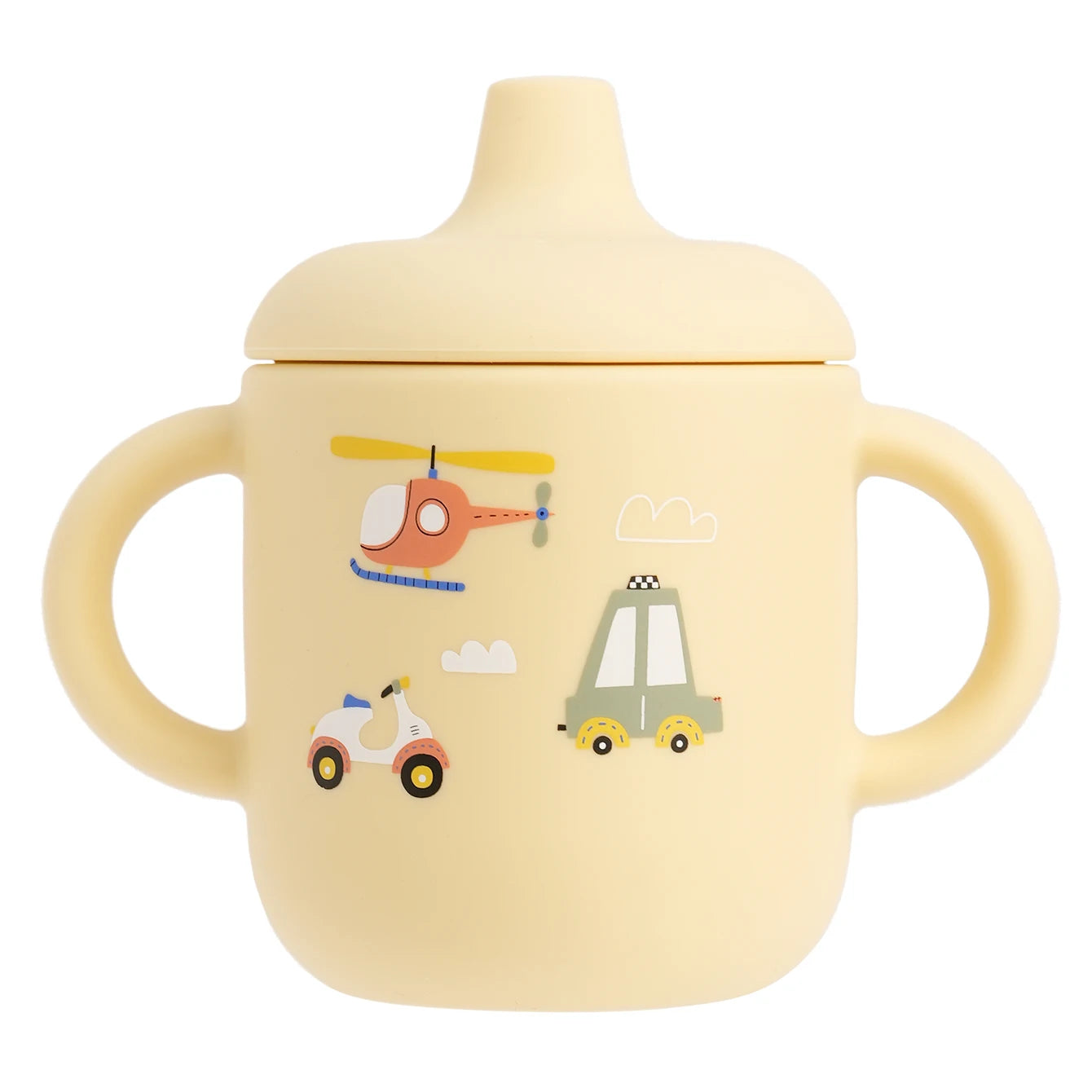 Cartoon Silicone Baby Feeding Cup – BPA Free Leakproof Training Cup with Handles | Travel-Friendly & Dishwasher Safe Baby Drinkware