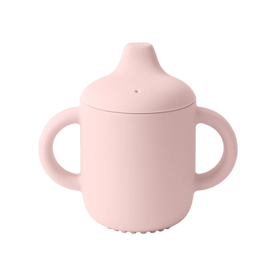 Silicone Baby Training Cup with Handles – 180ml Portable Drinking Cup for Infants & Toddlers | Baby Feeding Water Cup