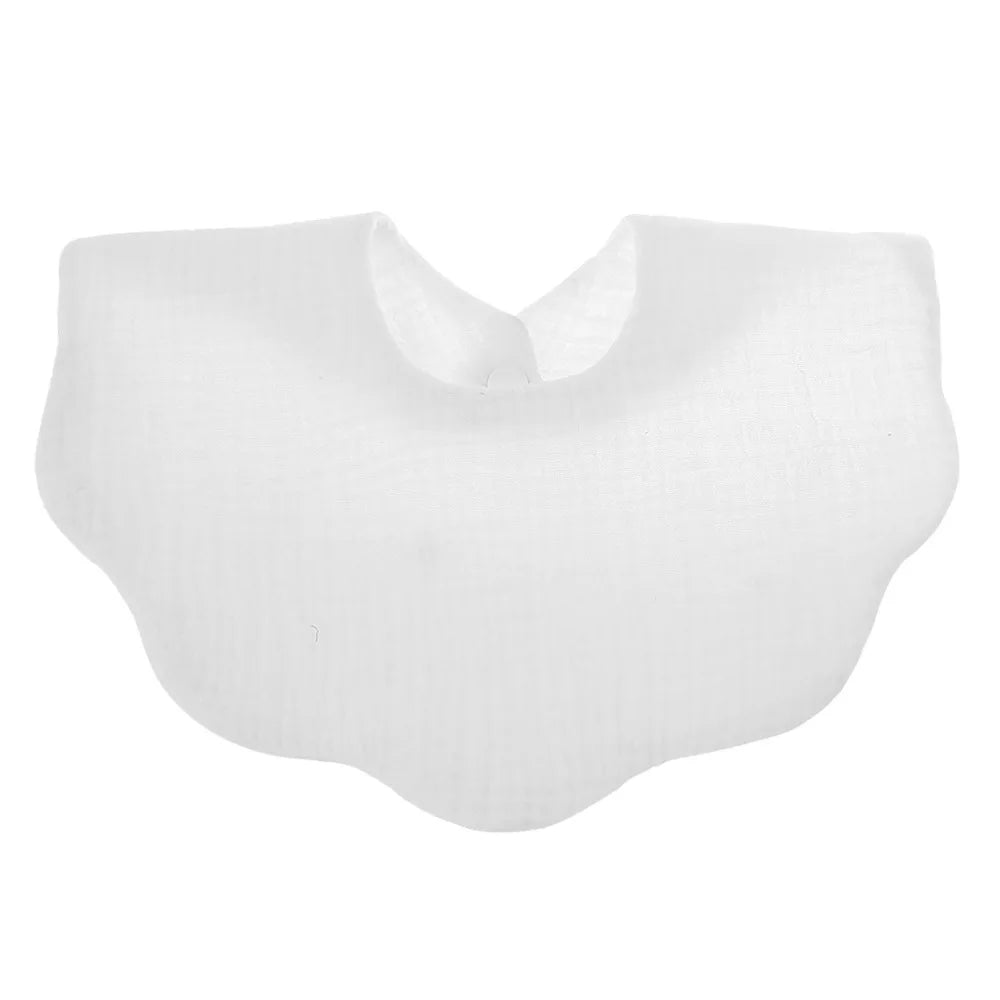 1pc Cotton Baby Bib – Soft Absorbent Bandana Bib & Burp Cloth | Solid Color Feeding & Drool Towel for Newborns (Unisex 0–1Y)