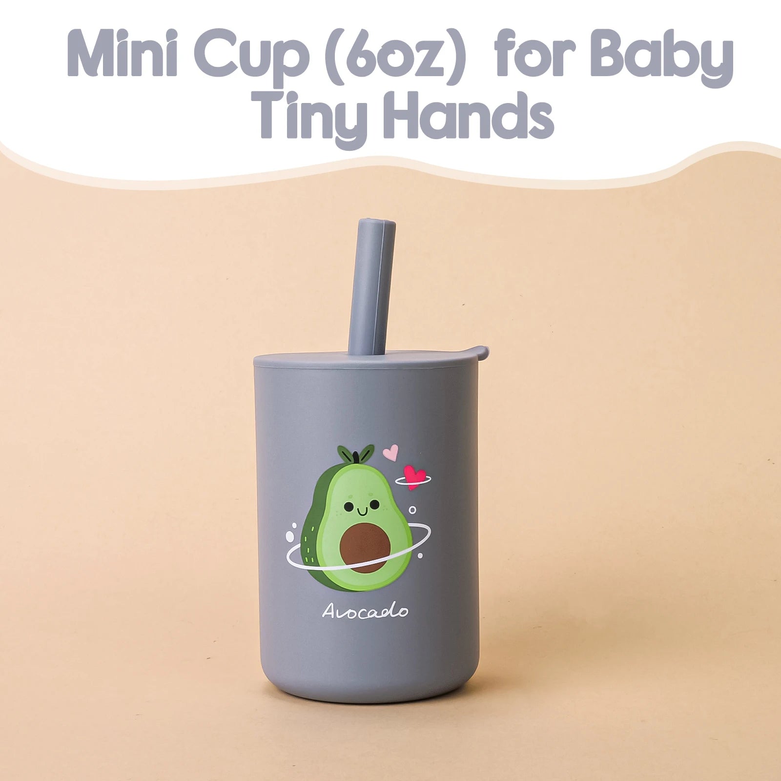 Baby Silicone Training Straw Cup – 150ml Leakproof Toddler Sippy Cup, BPA Free Cartoon Learning Water Bottle