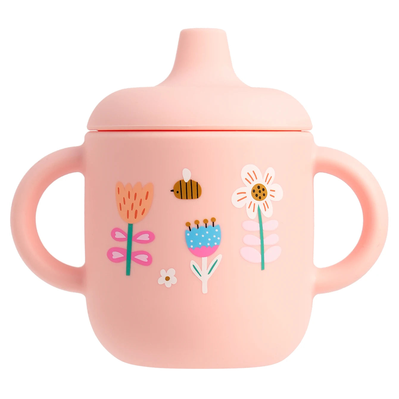 Cartoon Silicone Baby Feeding Cup – BPA Free Leakproof Training Cup with Handles | Travel-Friendly & Dishwasher Safe Baby Drinkware
