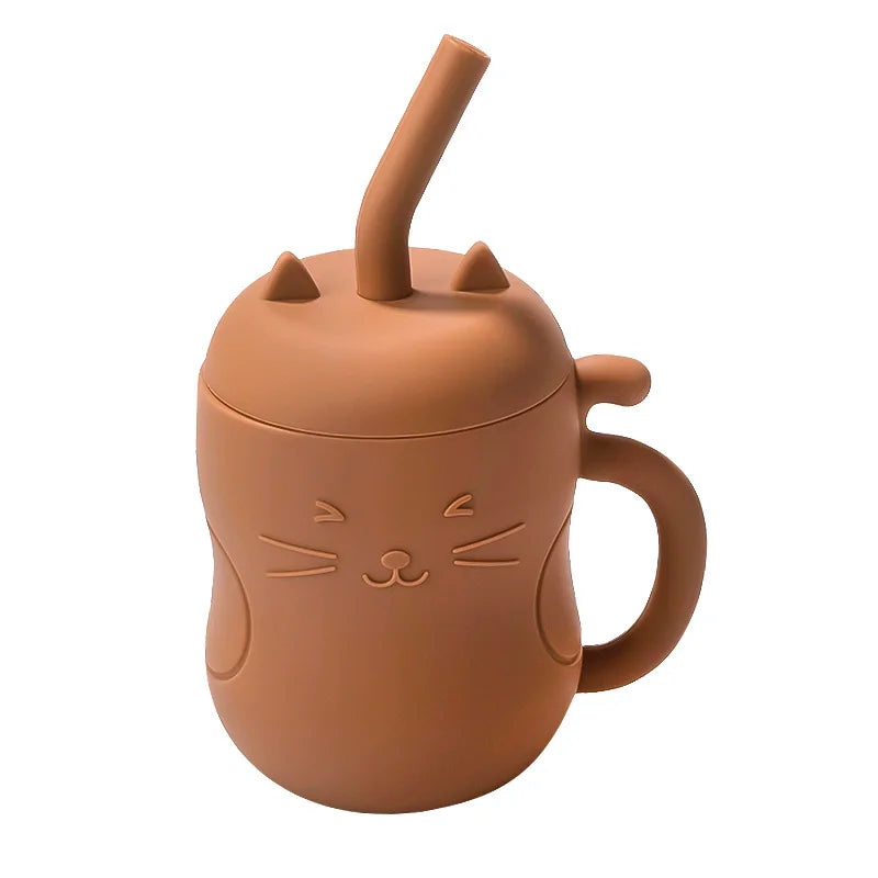 1pcs Baby Silicone Straw Cup – 150ml BPA-Free Leakproof Training Sippy Cup, Portable Snack & Drink Container for Kids