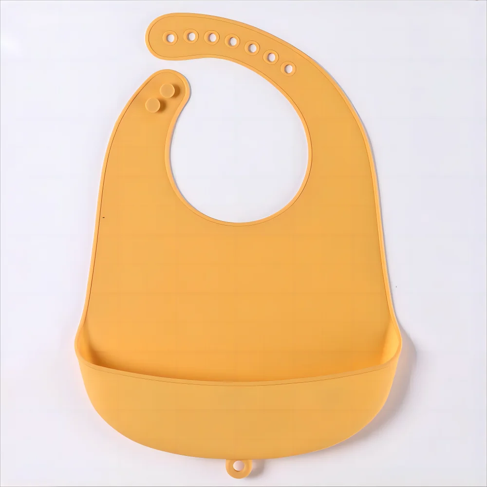 Food-Grade Silicone Baby Bibs – Waterproof, Easy-to-Clean Feeding & Drool Towels | BPA-Free, Adjustable Soft Bibs for Infants & Toddlers