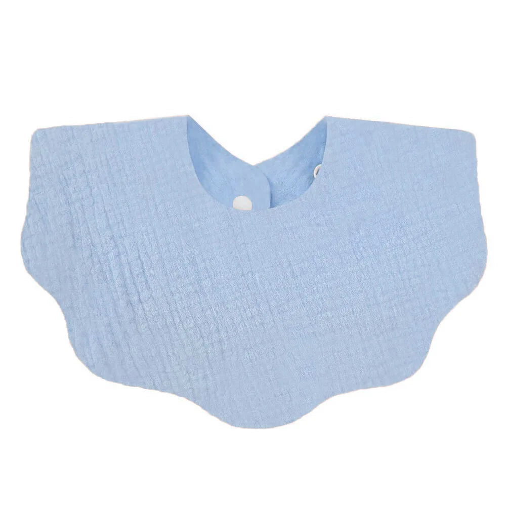 1pc Cotton Baby Bib – Soft Absorbent Bandana Bib & Burp Cloth | Solid Color Feeding & Drool Towel for Newborns (Unisex 0–1Y)