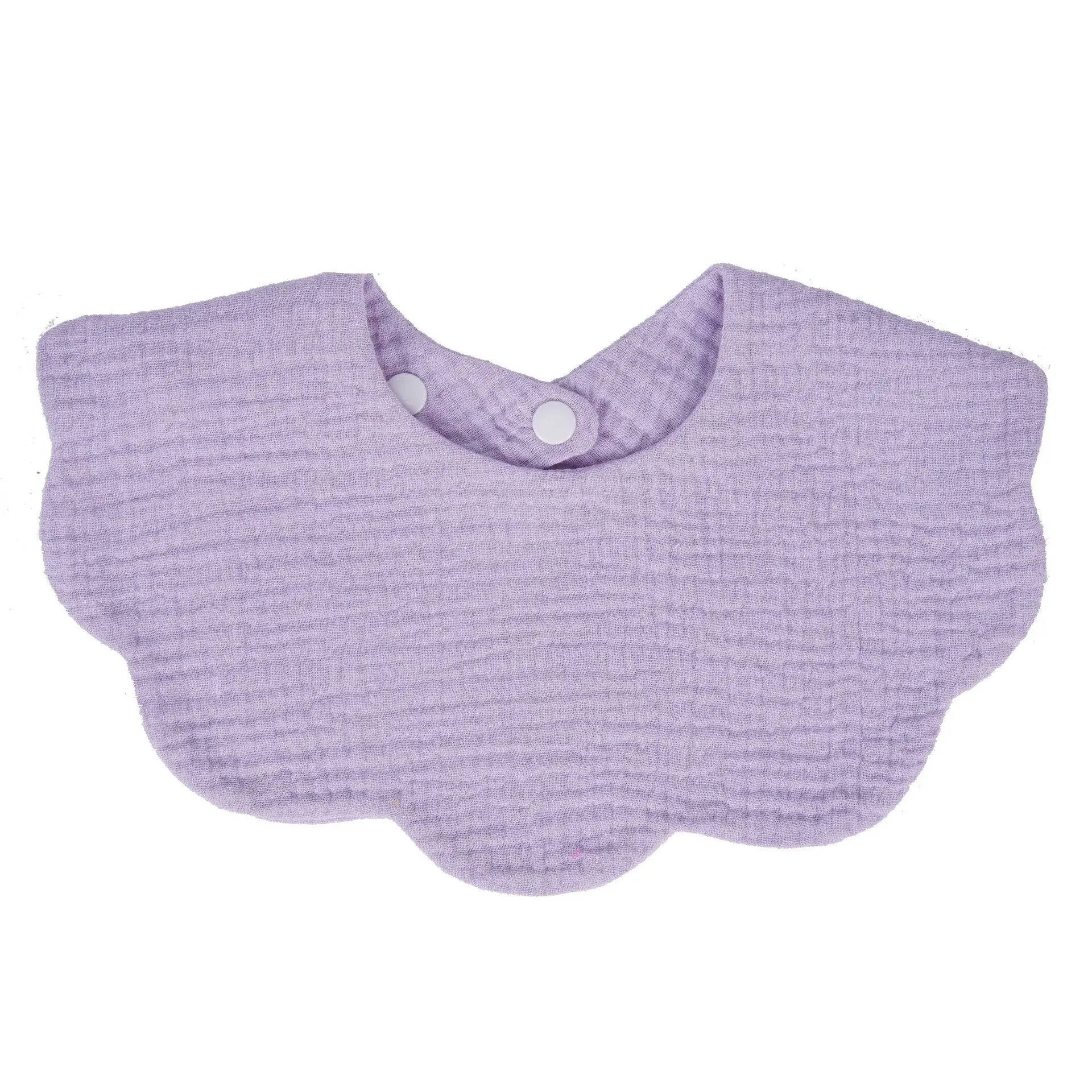 1pc Cotton Baby Bib – Soft Absorbent Bandana Bib & Burp Cloth | Solid Color Feeding & Drool Towel for Newborns (Unisex 0–1Y)