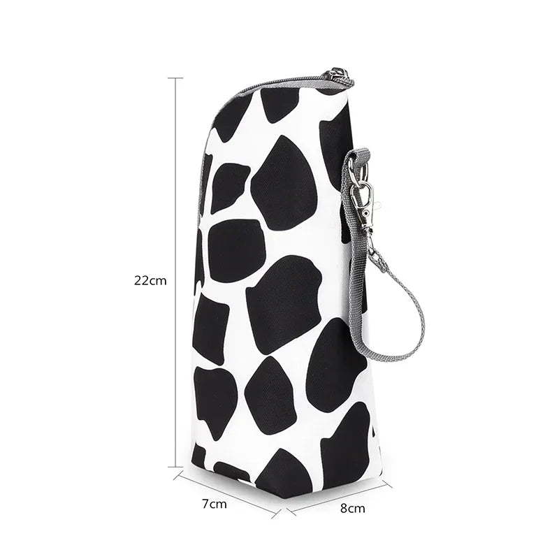 Baby Bottle Warmer Bag – Waterproof Insulated Feeding Bottle Holder with Stroller Hook | Portable Milk & Drink Storage Pouch (0–36M)