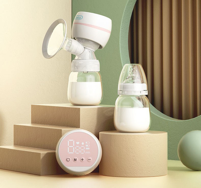 Dr.Isla MB6 Electric Breast Pump – Portable USB Rechargeable Milk Pump with Massage & Suction Modes, 100ml Bottle Included