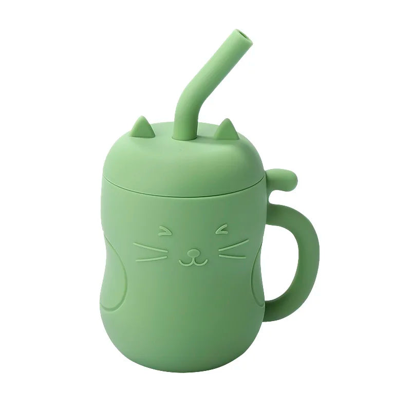1pcs Baby Silicone Straw Cup – 150ml BPA-Free Leakproof Training Sippy Cup, Portable Snack & Drink Container for Kids