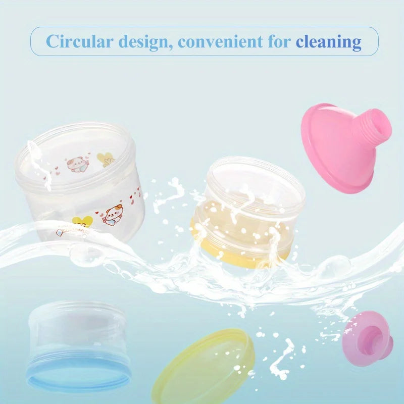 Dr.isla Baby Milk Powder Dispenser – 5-Layer Portable Formula Container, BPA-Free Food Storage Box