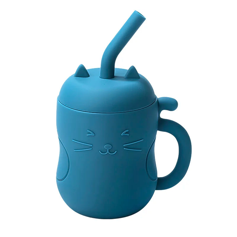 1pcs Baby Silicone Straw Cup – 150ml BPA-Free Leakproof Training Sippy Cup, Portable Snack & Drink Container for Kids