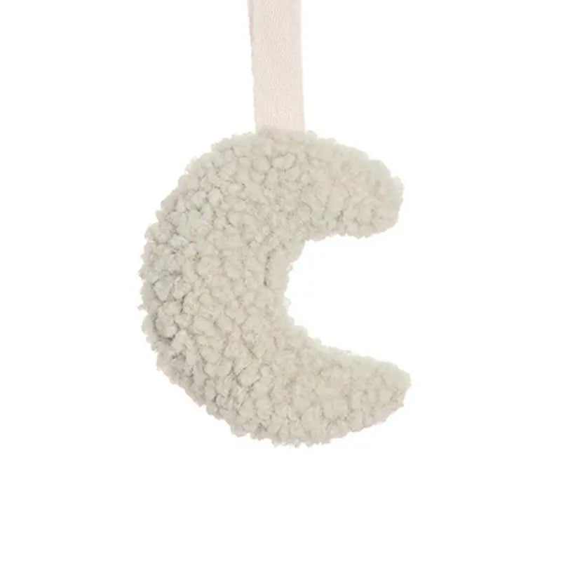 Baby Pacifier Clip – Sherpa Star & Moon Design | Soft Cotton & BPA-Free Silicone Soother Holder | Newborn Dummy Chain Baby Accessory