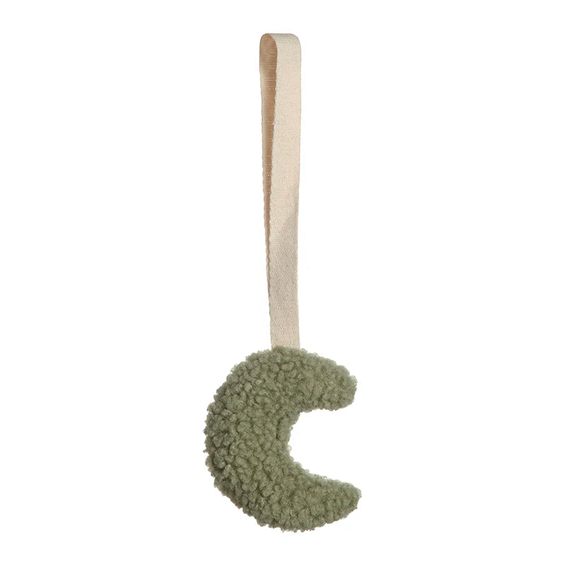 Baby Pacifier Clip – Sherpa Star & Moon Design | Soft Cotton & BPA-Free Silicone Soother Holder | Newborn Dummy Chain Baby Accessory