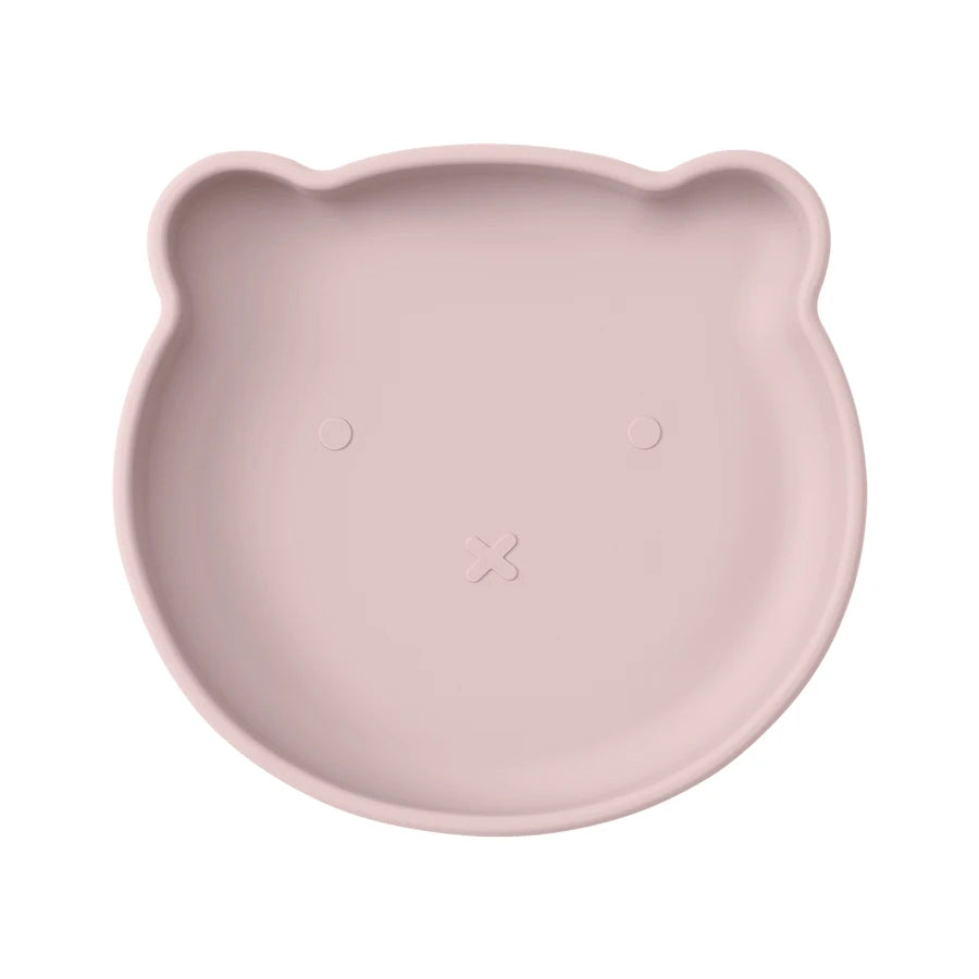 1PC Silicone Baby Plate – Cute Cartoon Bear Shape Suction Plate | BPA-Free Baby Feeding Dish for Self-Feeding & Food Storage