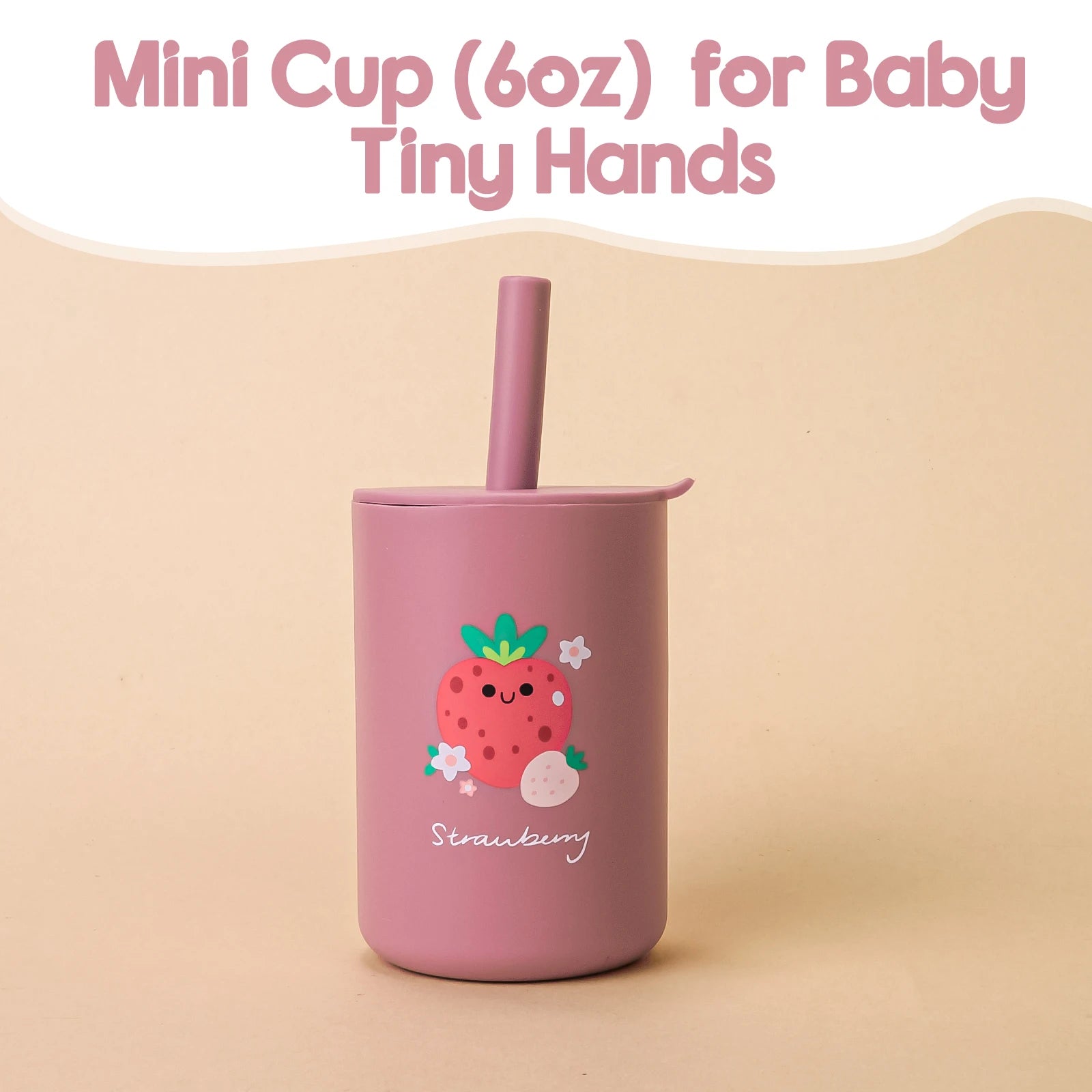Baby Silicone Training Straw Cup – 150ml Leakproof Toddler Sippy Cup, BPA Free Cartoon Learning Water Bottle