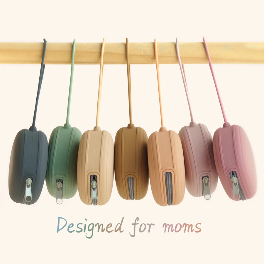 Baby Pacifier Holder Case – Portable Zipper Pacifier Box | Food-Grade Nipple Container for Soothers & Nursing Accessories