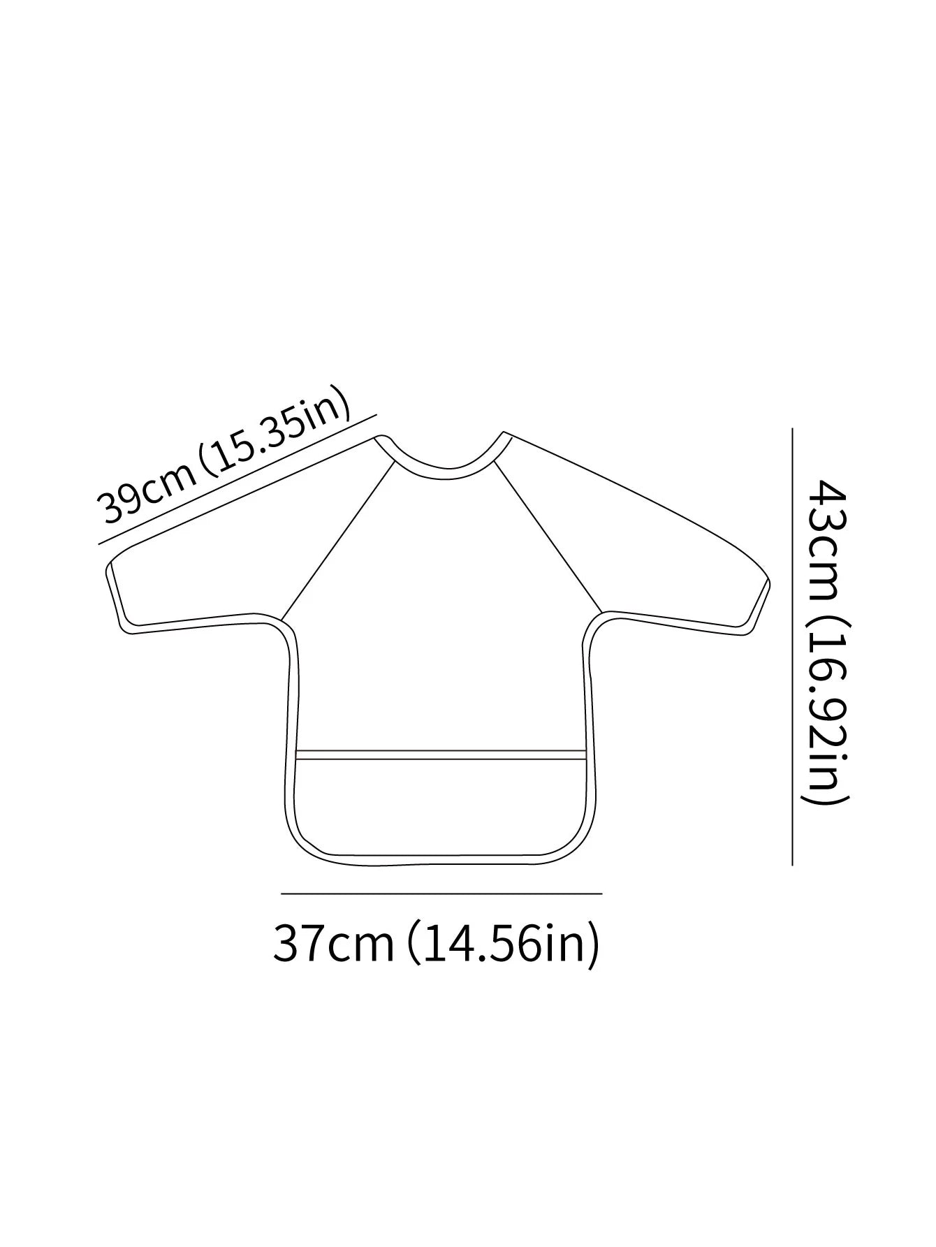 Waterproof Baby Bib with Sleeves – Long Sleeve Feeding Bib & Toddler Apron | Adjustable Tie, Catch-All Pocket, Easy Clean, Lightweight & Reusable (0–3 Years)