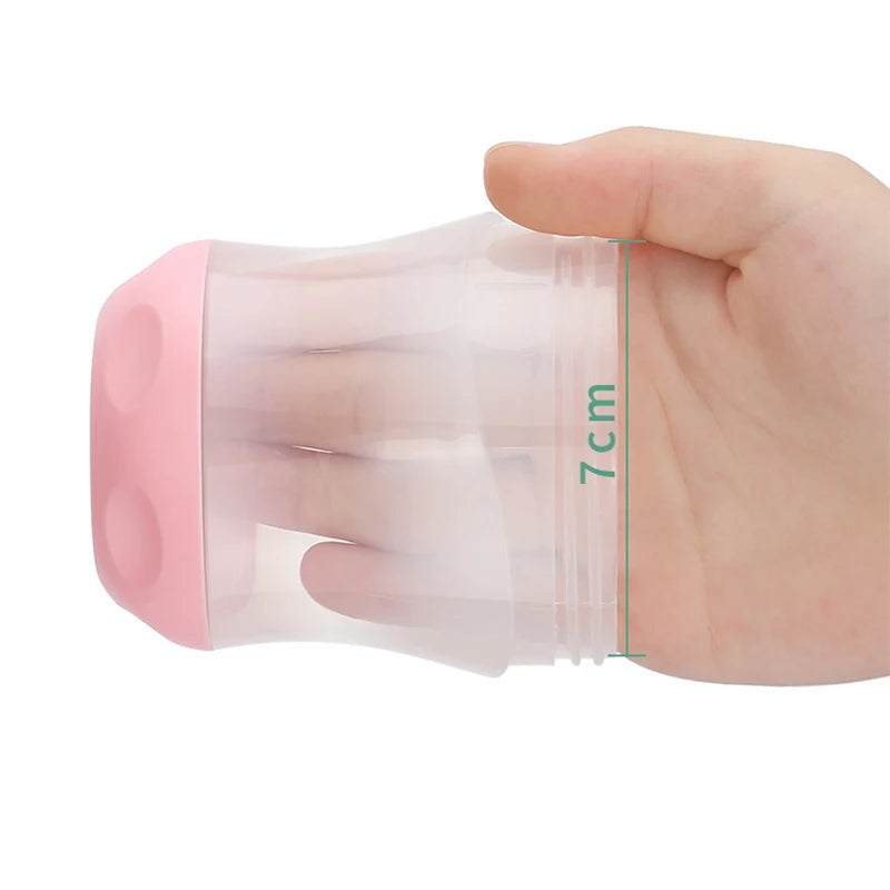 Children’s Water Bottle with Handle – Leakproof Baby Training Cup | Portable Outdoor Infant Drinking Cup with Dustproof Lid (160ml)