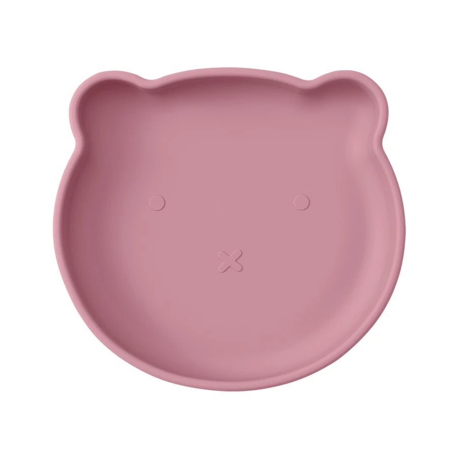 1PC Silicone Baby Plate – Cute Cartoon Bear Shape Suction Plate | BPA-Free Baby Feeding Dish for Self-Feeding & Food Storage