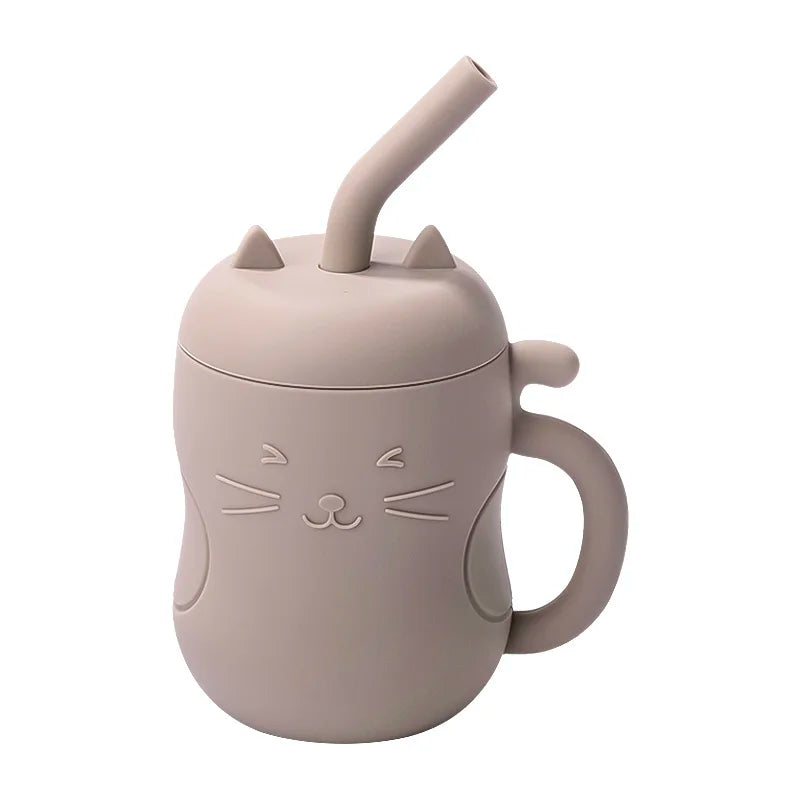 1pcs Baby Silicone Straw Cup – 150ml BPA-Free Leakproof Training Sippy Cup, Portable Snack & Drink Container for Kids