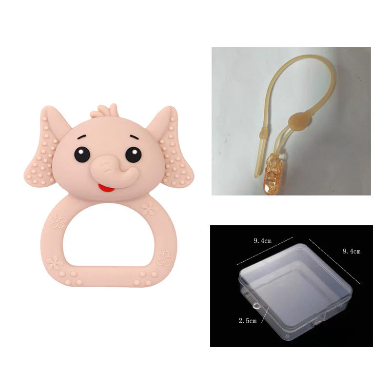 Baby Teether Rattle Toy – Safe BPA-Free Silicone, Soothing Teething Relief & Early Educational Toy for Newborns & Infants
