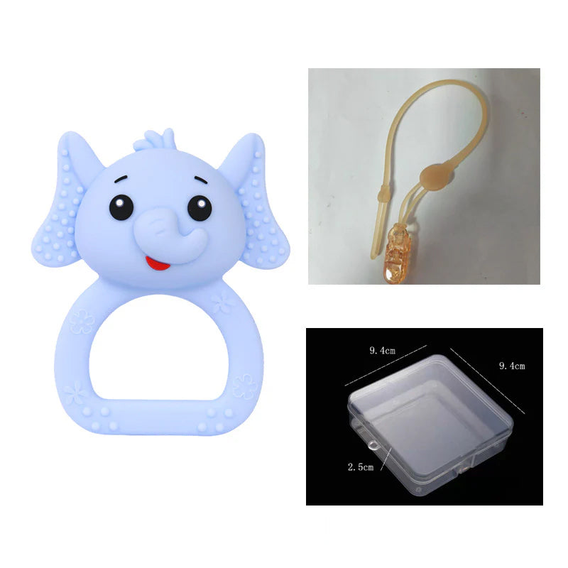 Baby Teether Rattle Toy – Safe BPA-Free Silicone, Soothing Teething Relief & Early Educational Toy for Newborns & Infants