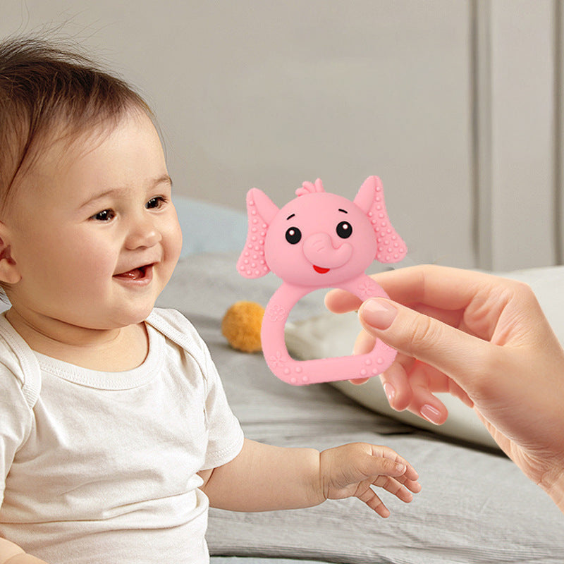 Baby Teether Rattle Toy – Safe BPA-Free Silicone, Soothing Teething Relief & Early Educational Toy for Newborns & Infants