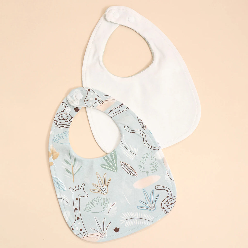 4pcs Baby Cotton Adjustable Bibs – Soft Bandana Burp Cloths & Feeding Saliva Towels for Newborns, Boys & Girls (1–3Y)