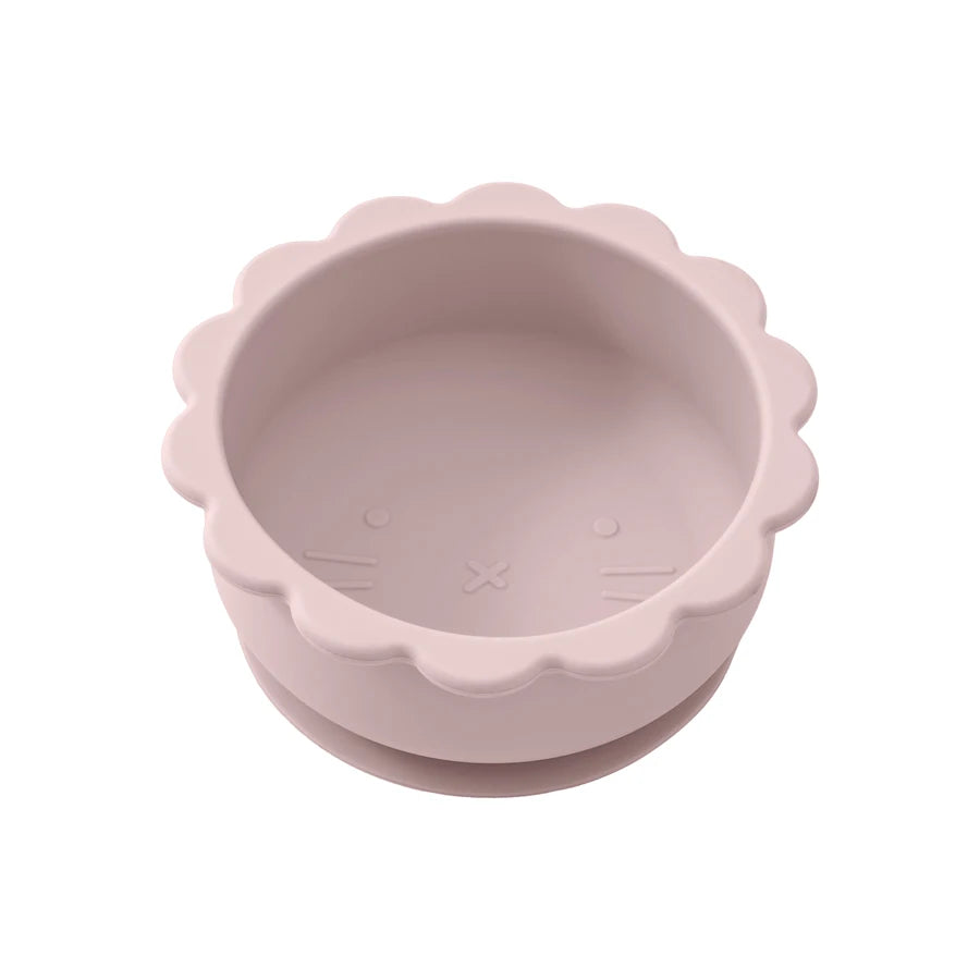 1PC Baby Silicone Bowl – Cute Cartoon Lion Shape Suction Feeding Bowl | BPA-Free Baby Tableware for Food Storage & Self-Feeding Training