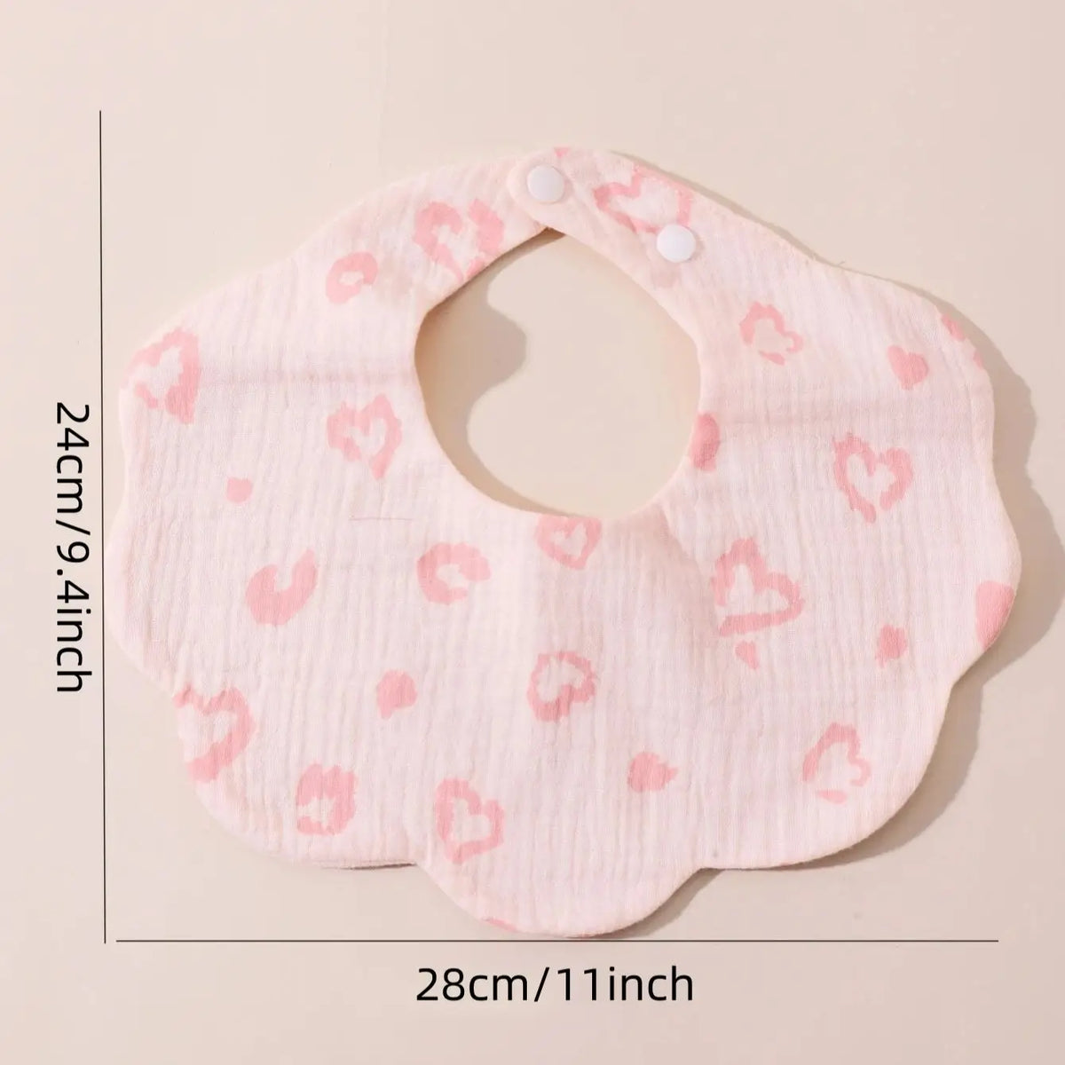 1pc Cotton Baby Bib – Soft Absorbent Bandana Bib & Burp Cloth | Solid Color Feeding & Drool Towel for Newborns (Unisex 0–1Y)