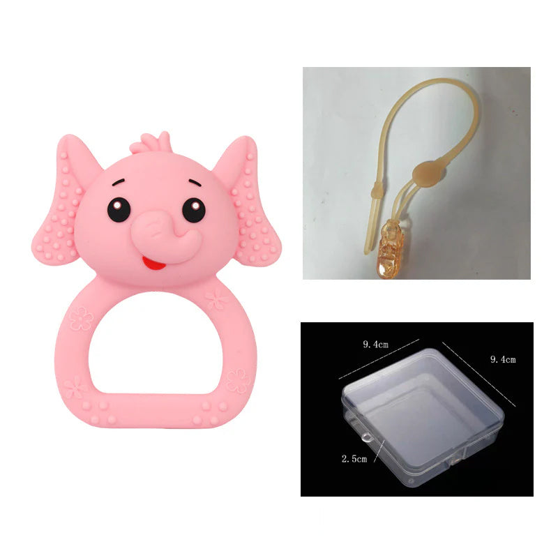 Baby Teether Rattle Toy – Safe BPA-Free Silicone, Soothing Teething Relief & Early Educational Toy for Newborns & Infants